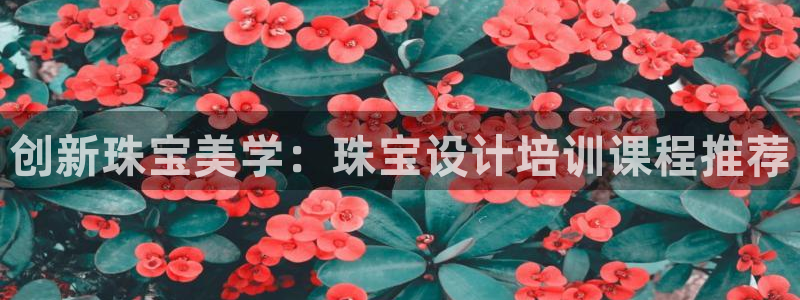 开丰娱乐登录：创新珠宝美学：珠宝设计培训课程推荐