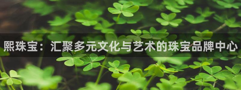 开丰娱乐万六七五一38：熙珠宝：汇聚多元文化与艺术的珠宝品牌中心