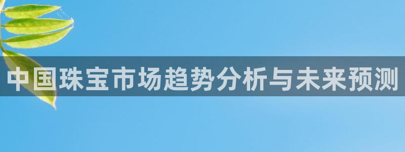 开丰娱乐平台注册地址：中国珠宝市场趋势分析与未来预测