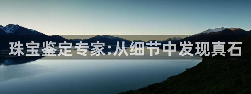 开丰娱乐2登录：珠宝鉴定专家:从细节中发现真石