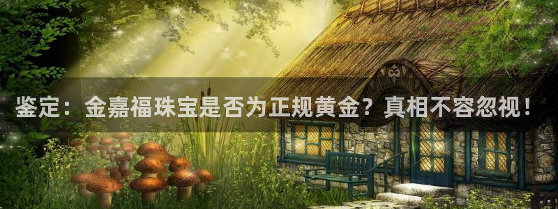 开丰娱乐网官网注册入口：鉴定：金嘉福珠宝是否为正规黄金？真相不容忽视！