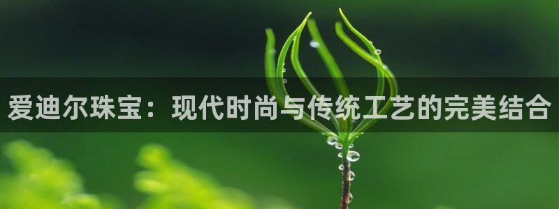 开丰娱乐：爱迪尔珠宝：现代时尚与传统工艺的完美结合