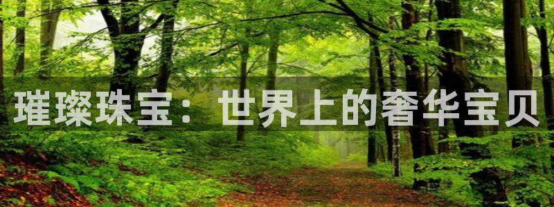 开丰娱乐前：璀璨珠宝：世界上的奢华宝贝