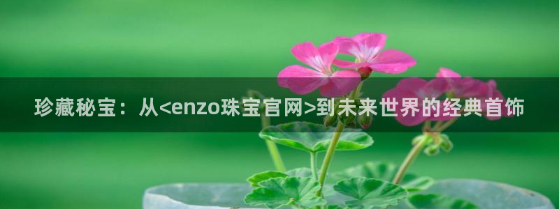 开丰娱乐除7O777：珍藏秘宝：从<enzo珠宝官网>到未来世界的经典首饰
